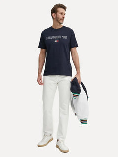 Camiseta Tommy Hilfiger Masculina Essential '85 Azul Marinho