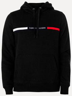 Moletom Tommy Hilfiger Masculino Chest Insert Hoodie Preta
