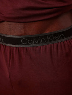 Pijama Calvin Klein Masculino Manga Longa Calça CK Modal Bordô