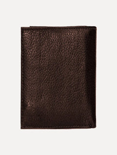 Carteira Aramis Masculina Slim Floater Plaque Marrom Café