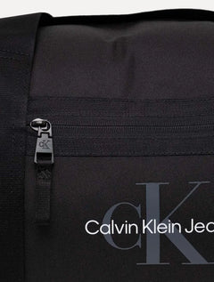 Mala Calvin Klein Masculina Weekender Poliéster Logo Preta