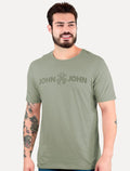 Camiseta John John Masculina JJ Basic Logo Rusty Verde Médio
