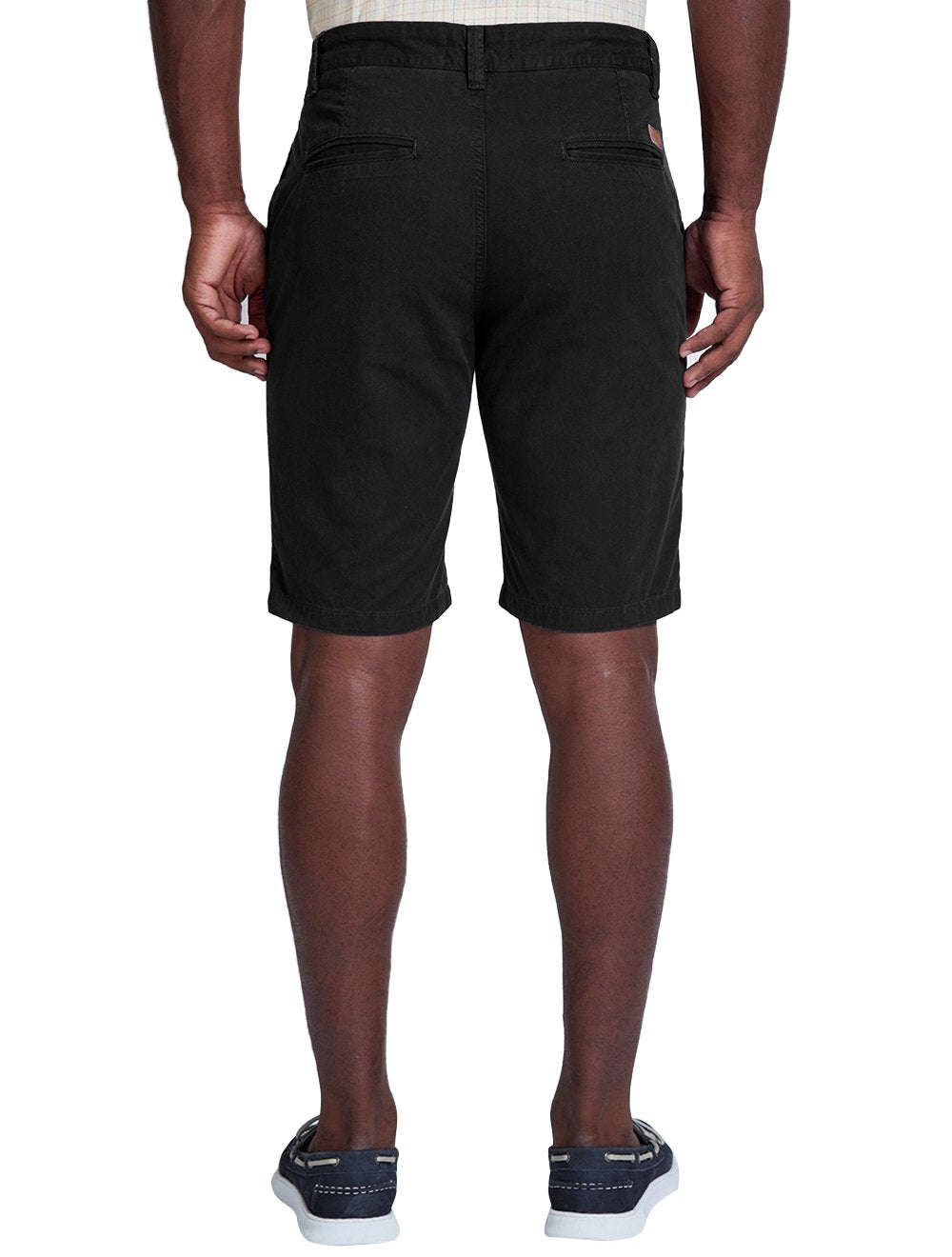 Bermuda Dudalina Sarja Chino Comfort Tinturada Preta
