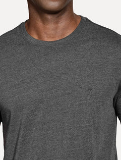 Camiseta Aramis Masculina Basic Lisa Mono Icon Cinza Mescla