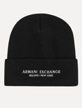 Gorro Armani Exchange Tricô Essential Name Embroidery Preto