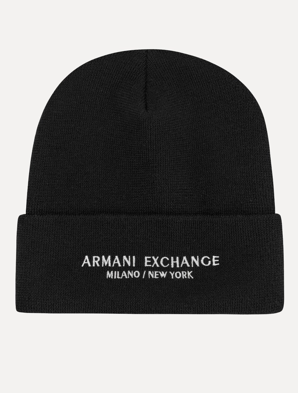 Gorro Armani Exchange Tricô Essential Name Embroidery Preto