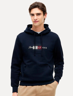 Moletom Tommy Hilfiger Masculino Brand Love Hoodie Azul Marinho