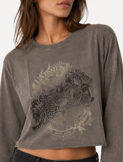 Camiseta John John Feminina Untamed Lands Marrom