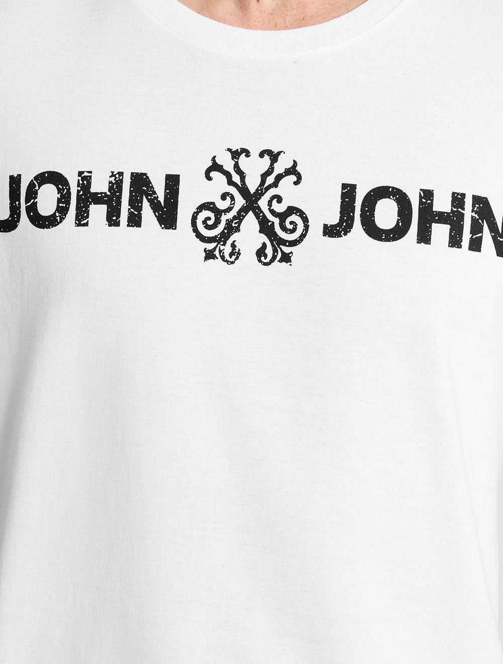 Camiseta John John Masculina JJ Basic Logo Rusty Branca