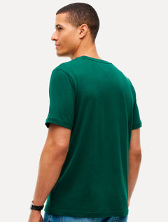 Camiseta Tommy Hilfiger Masculina 1985 Chest Print Verde Escuro