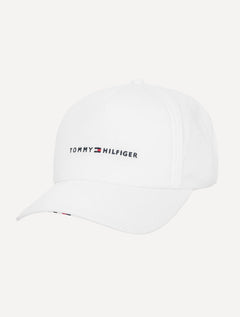 Boné Tommy Hilfiger Masculino Foundation 6 Panel Branco