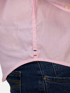 Camisa Tommy Hilfiger Masculina Regular Core Flex Poplin Rosa