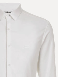 Camisa John John Masculina Ultra Slim White Logo Branca