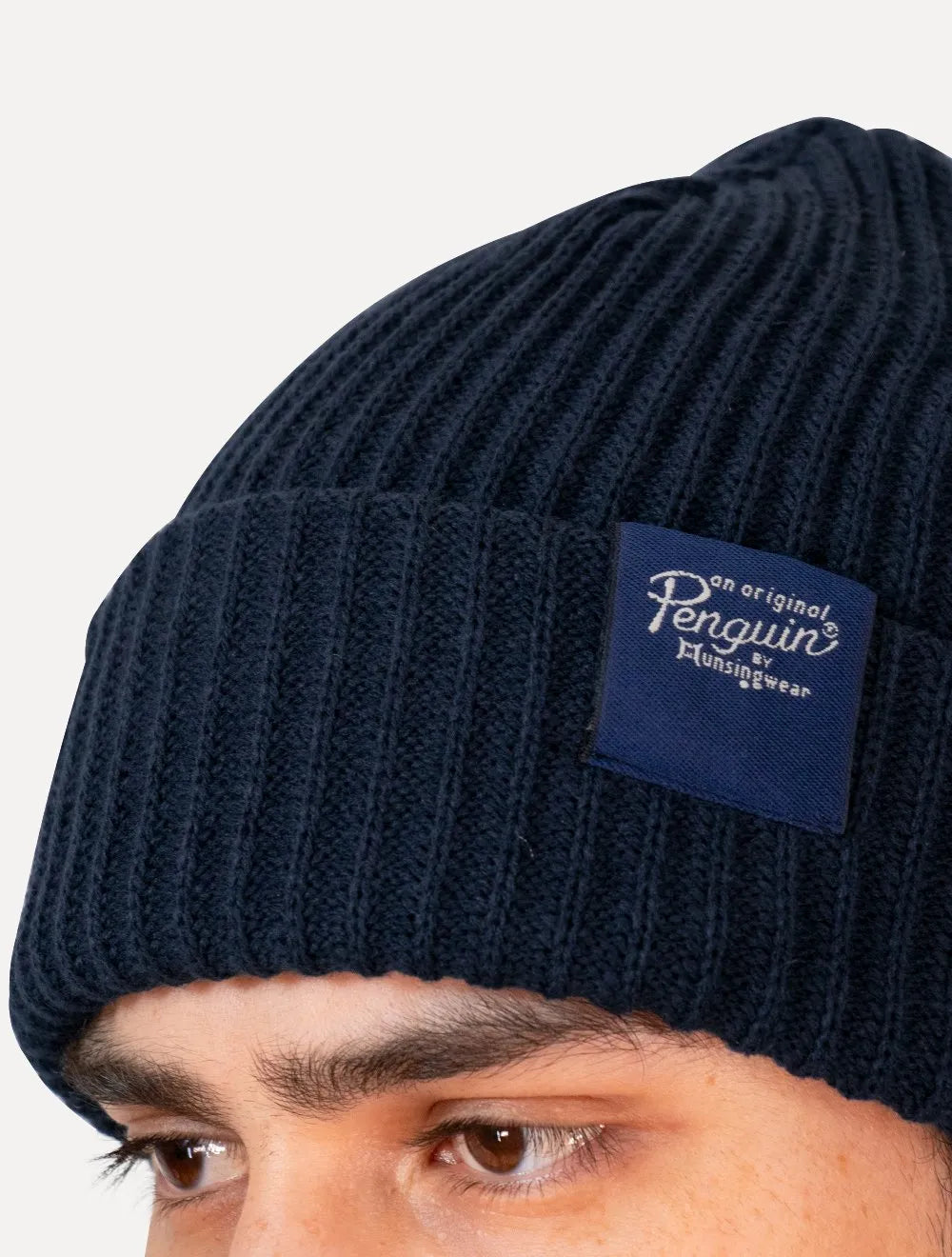 Gorro/Touca Original Penguin Masculino Etiqueta Azul Marinho