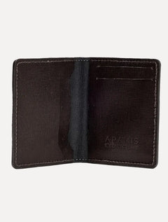 Carteira Aramis Masculina Couro Saffiano Vertical Marrom Café