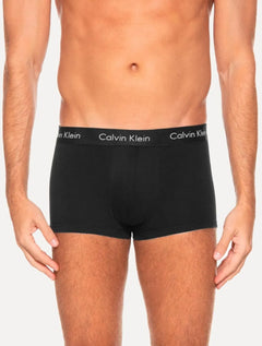 Cuecas Calvin Klein Low Rise Trunk Mescla Preta Branca Pack 4UN