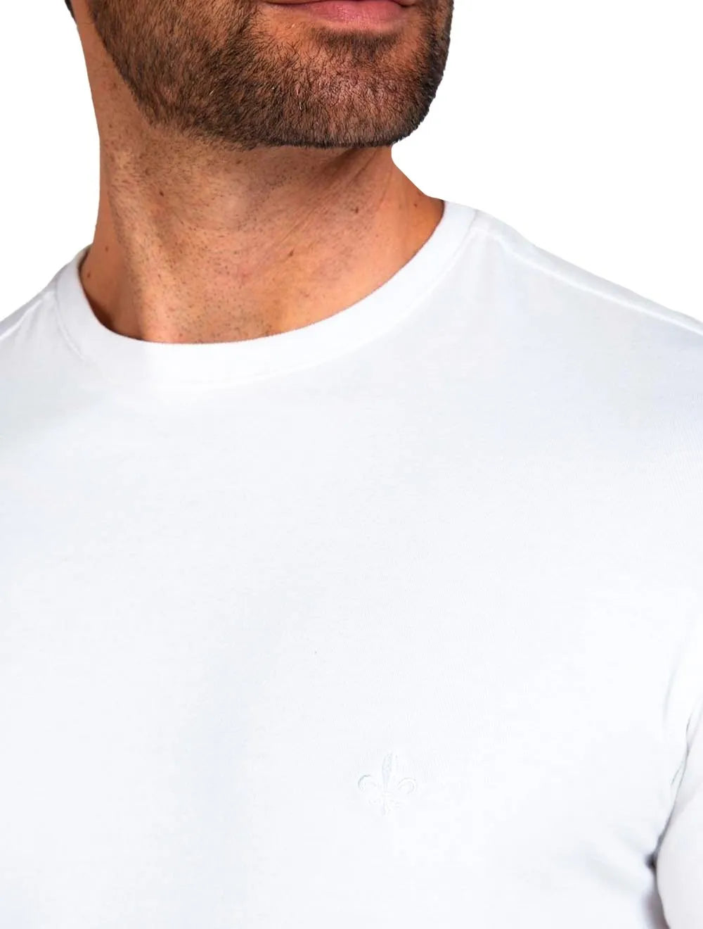 Camiseta Dudalina Masculina Regular White Icon Branca