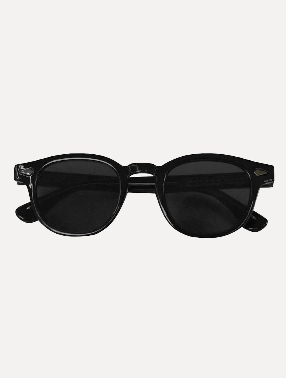 Óculos de Sol Reserva Masculino Thin Rounded Preto