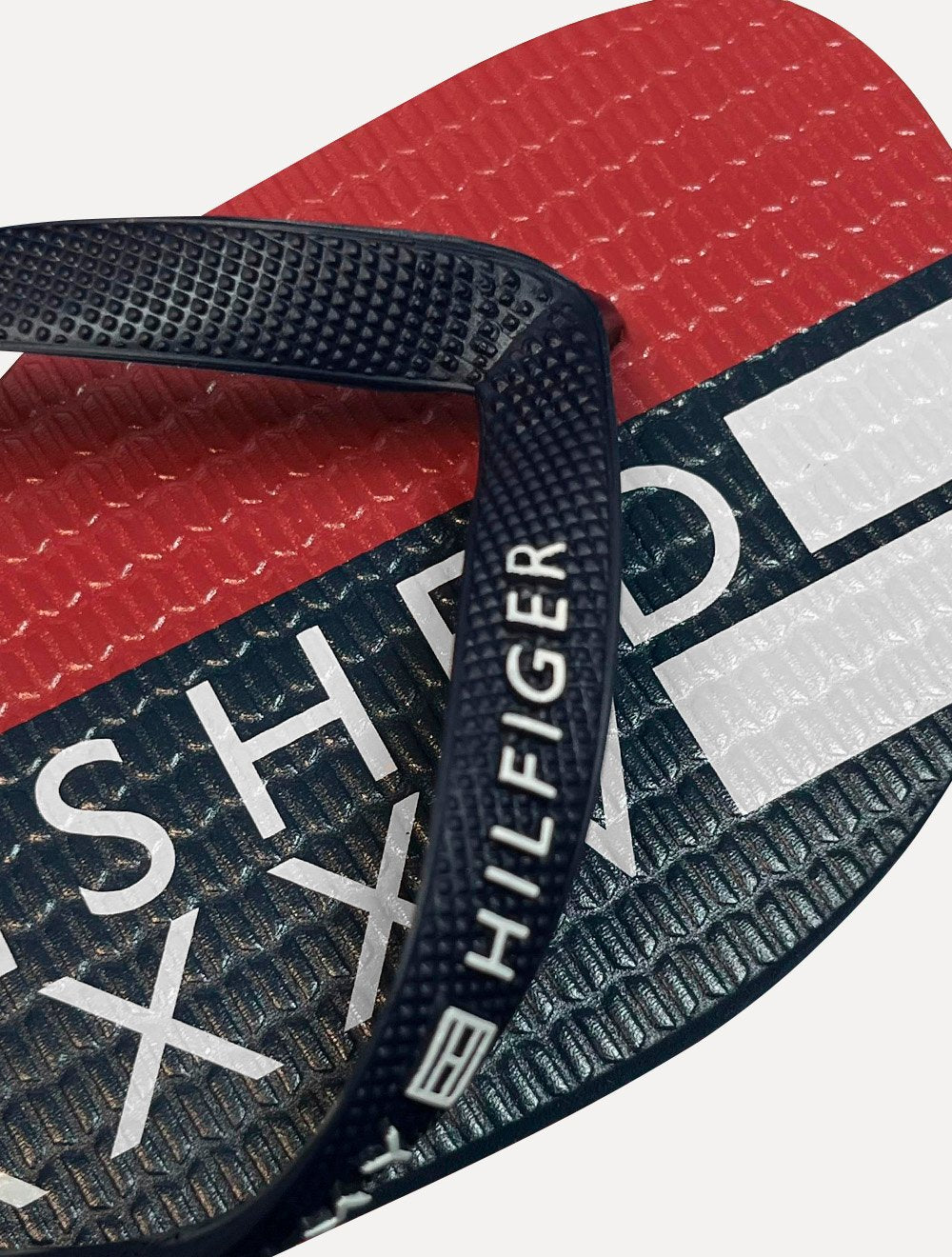 Chinelo Tommy Hilfiger Flag Power Beach Rubber Azul Marinho/Vermelho/Branco