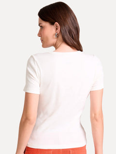 Camiseta John John Feminina Speedy Queen Off White