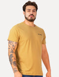 Camiseta Columbia Masculina Basic Dark Logo Amarela