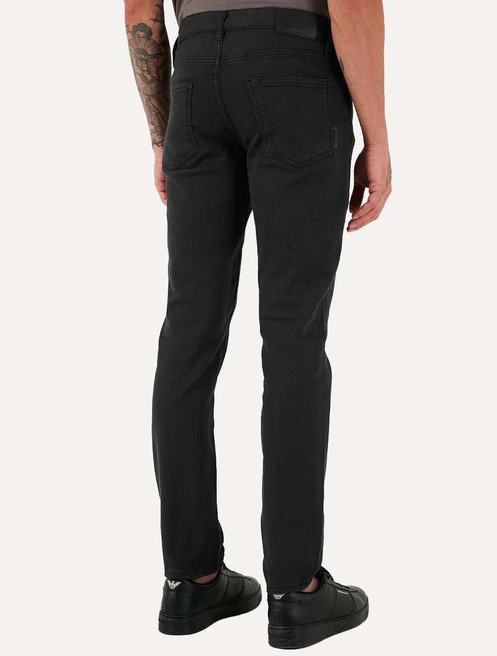 Calça Jeans Armani Exchange Masculina J14 Slim Fit 5 Pockets Preta