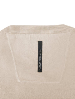 Suéter Calvin Klein Jeans Masculino Tricot Reissue Areia