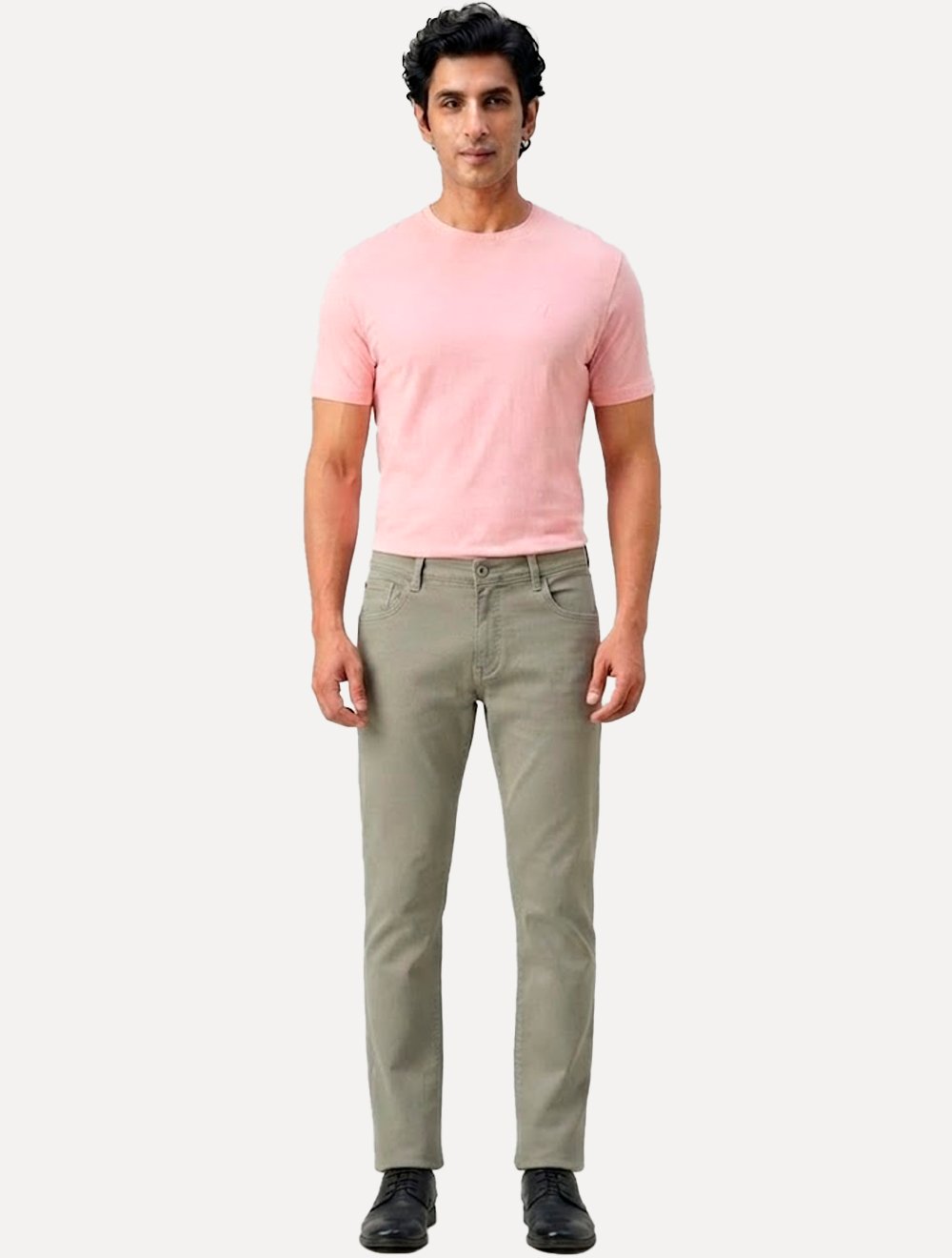 Camiseta Aramis Masculina Basic Lisa Mono Icon Rosa Médio