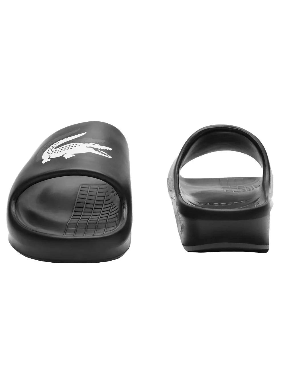 Chinelo Lacoste Masculino Slide Serve Croco Preto