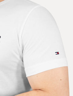 Camiseta Tommy Hilfiger Masculina Stack Poster Logo Branca