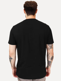 Camiseta Armani Exchange Masculina Embroidery AX Light Logo Preta
