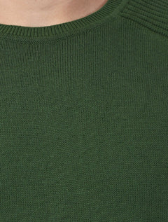 Suéter Dixen Masculino Tricot Nervura Ombro Estonada Verde