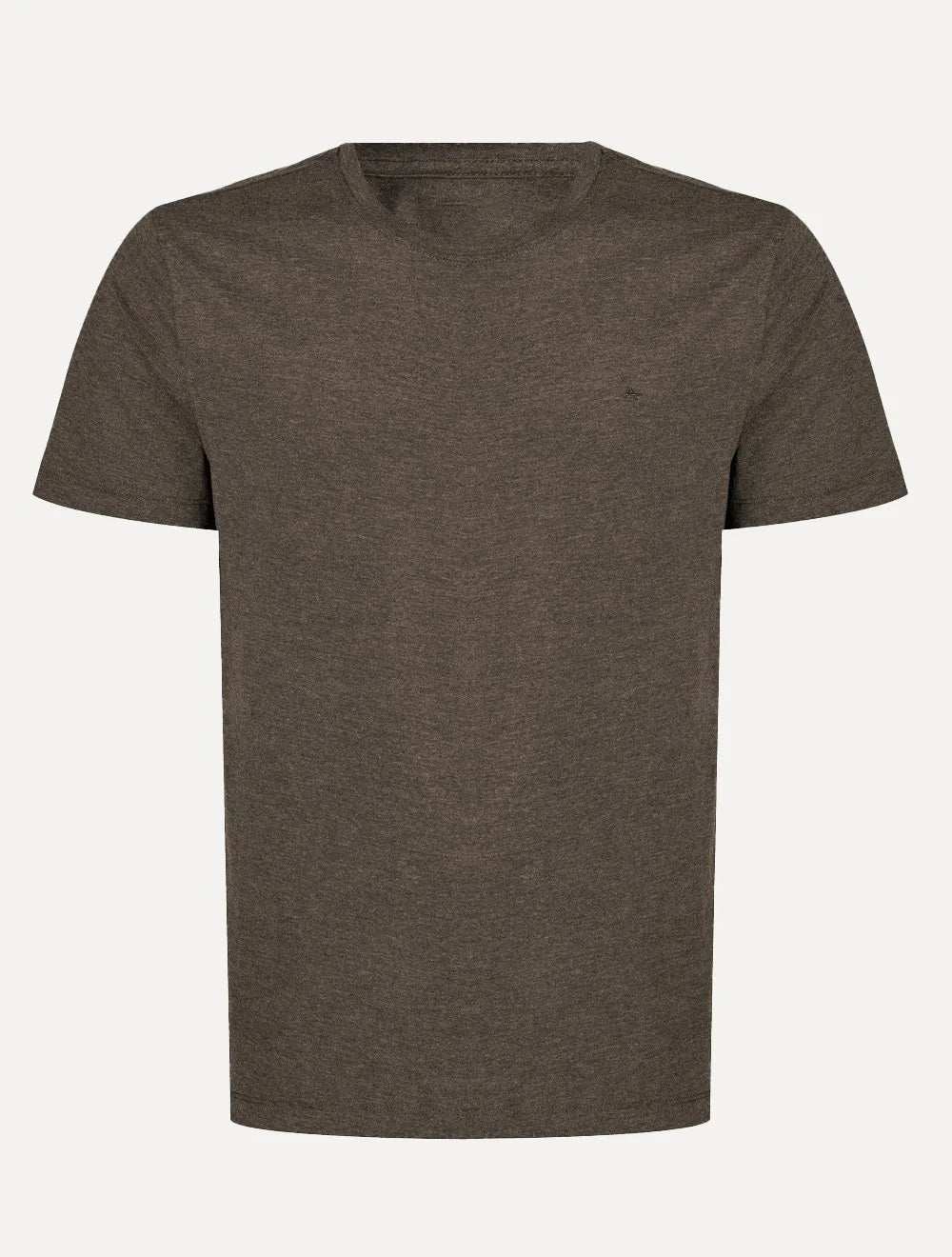 Camiseta Aramis Masculina Basic Lisa Mono Icon Marrom Mescla