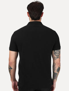 Polo Levis Housemark Standard Mono Logo Preta