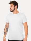Camiseta Colcci Masculina Slim Malha Canelada Branca