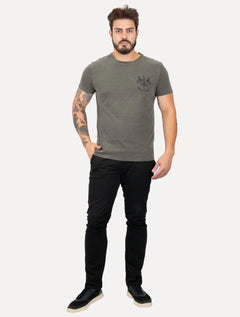 Camiseta Reserva Masculina Sempre Hei De Ser Fla Stoned Chumbo