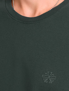 Camiseta John John Masculina Regular Fit Light Transfer Verde Escuro