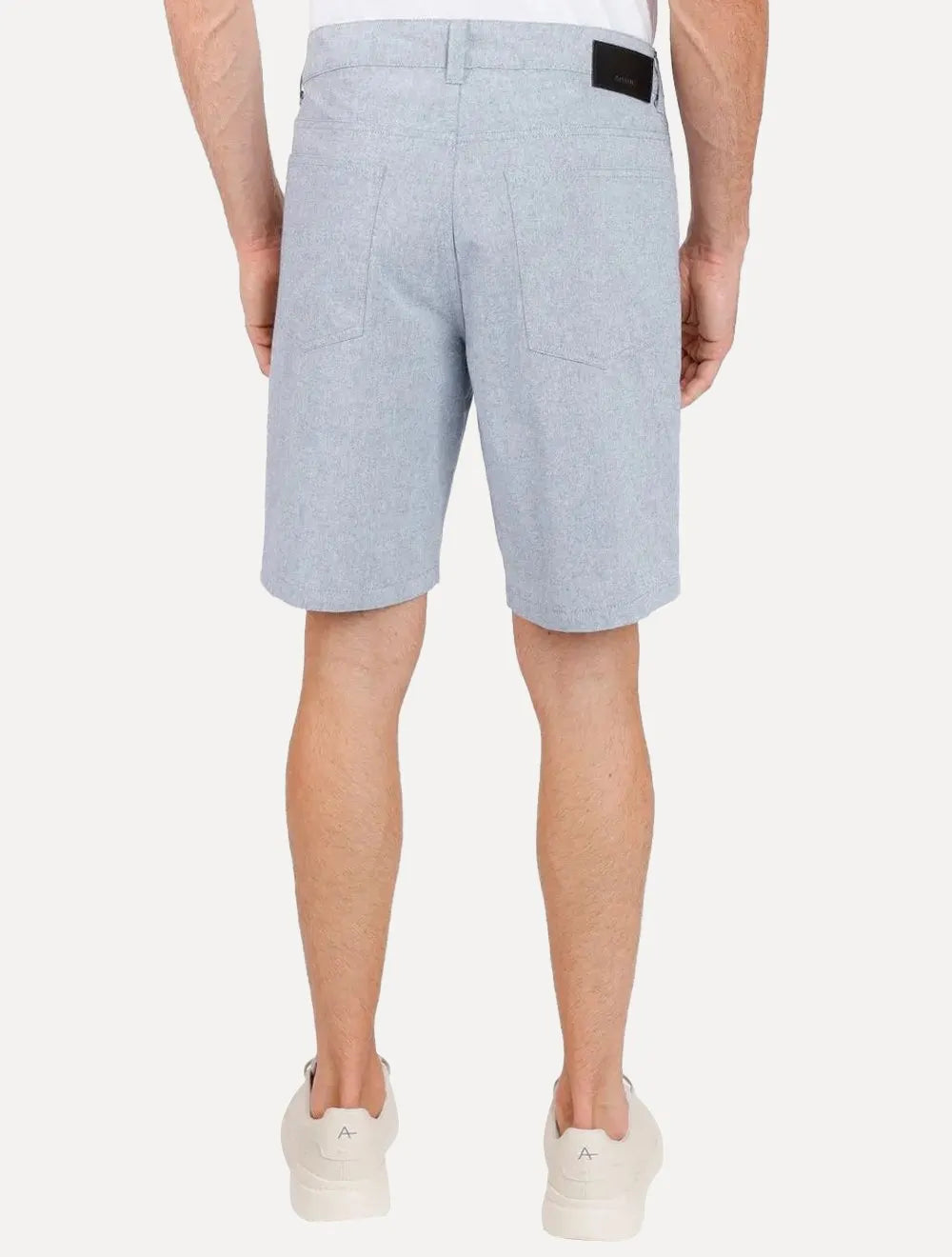 Bermuda Aramis Masculina Classica Soft Pockets Azul Mescla