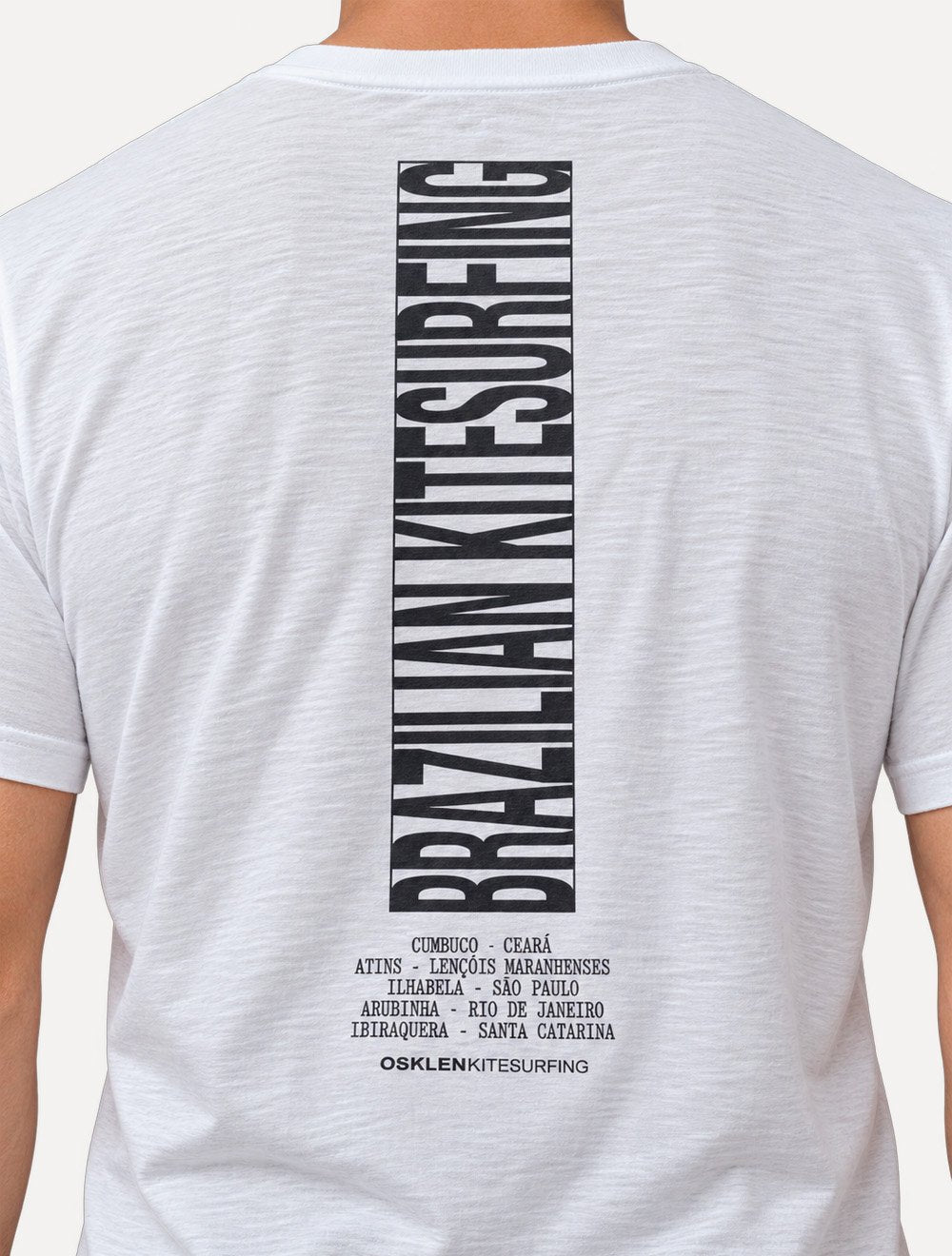 Camiseta Osklen Masculina Slim Rough Kitespots Branca
