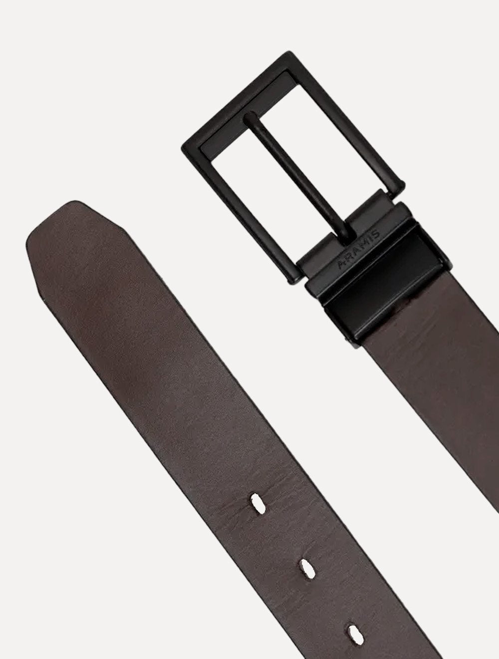 Cinto Aramis Masculino Couro Dupla Face EntWine Preto/Café