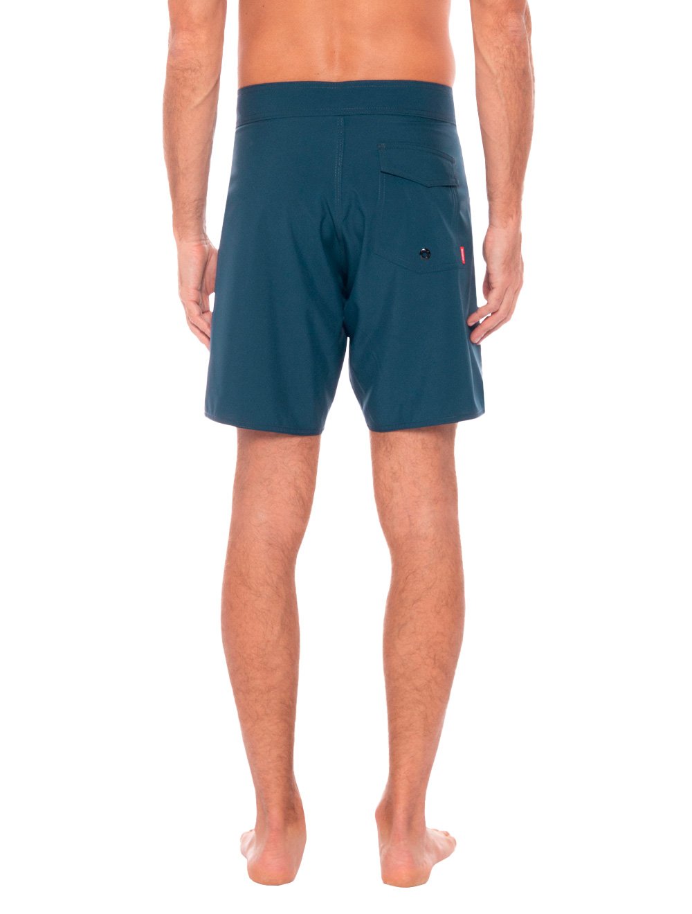Bermuda Reserva Masculina D'Água Beachwear Lisa Azul Marinho