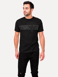Camiseta Guess Masculina Big Chest Inverse Line Logo Preta