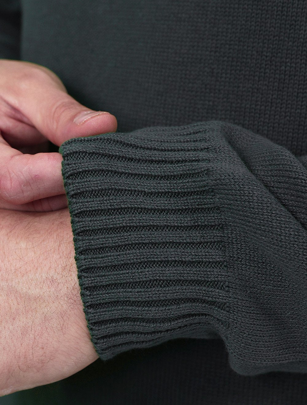 Suéter Dixen Masculino Tricot Nervura Ombro Chumbo