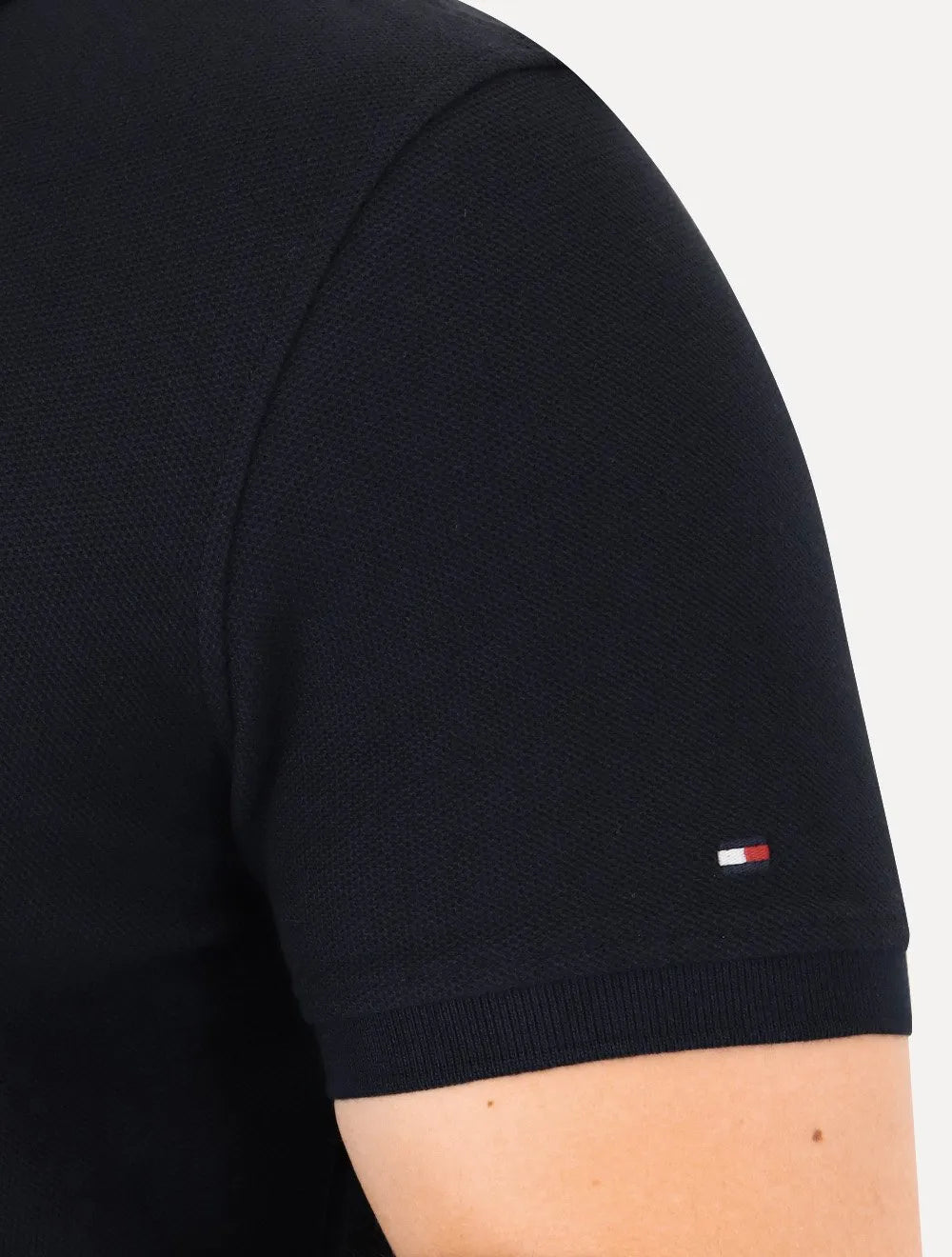 Polo Tommy Hilfiger Masculina Regular Piquet Graphic Icon Embroidery Azul Marinho