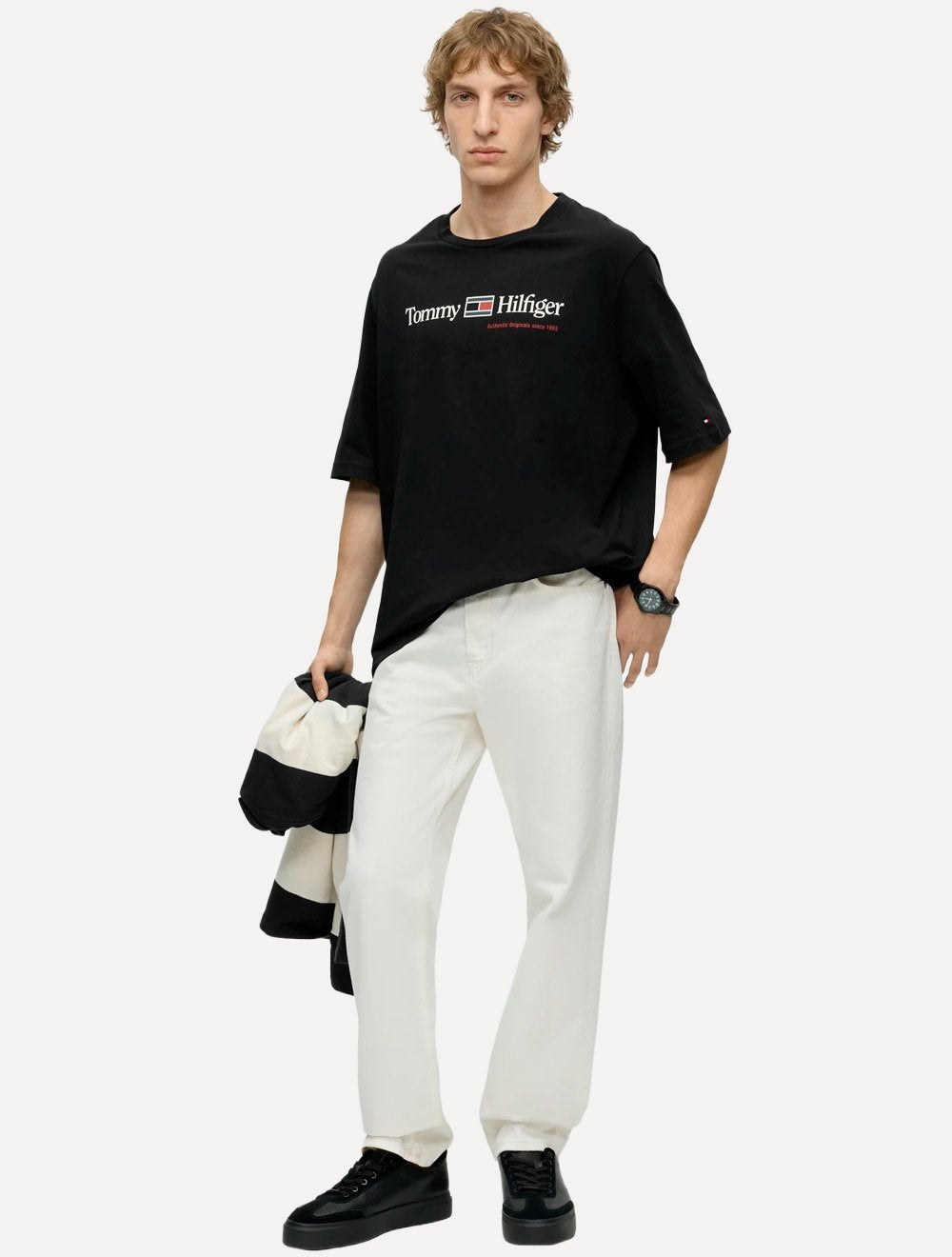 Camiseta Tommy Hilfiger Masculina Authentic Originals Preta