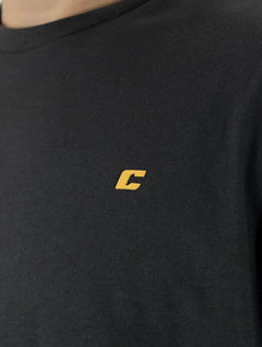 Camiseta Colcci Masculina Basica Logo Minimalista Chumbo