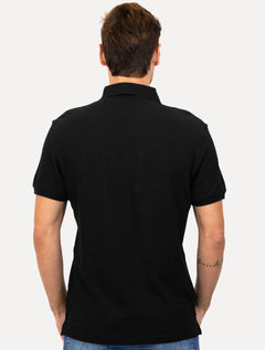 Polo Aramis Masculina Cotton Piquet Basic Preta