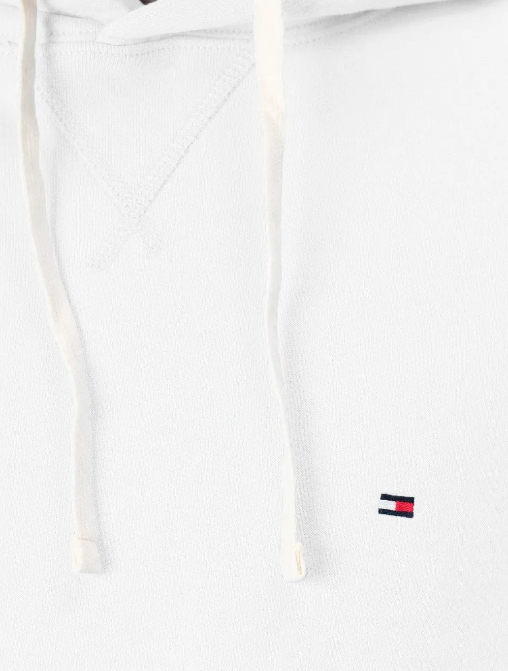 Moletom Tommy Hilfiger Masculino Essential Fleece Hoody Flag Branco