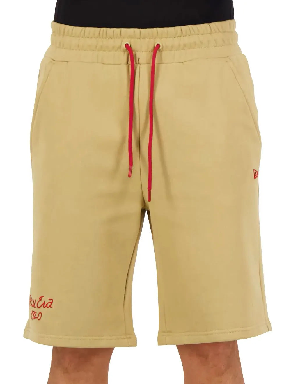 Bermuda New Era Masculina Moletom 1920 Classic Cáqui