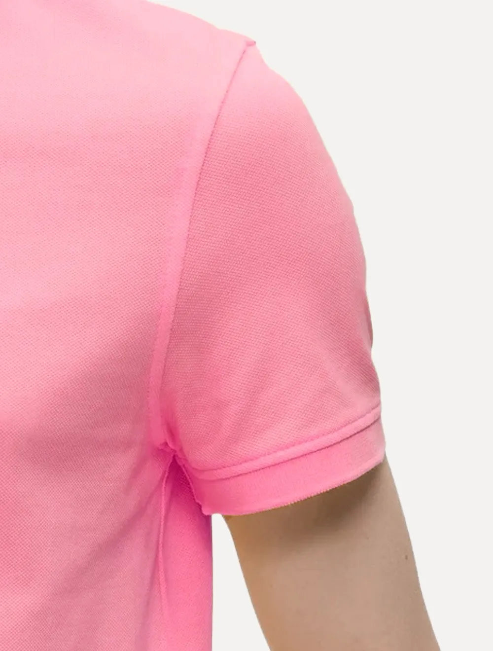 Polo Tommy Hilfiger Masculina Regular Piquet 1985 Rosa